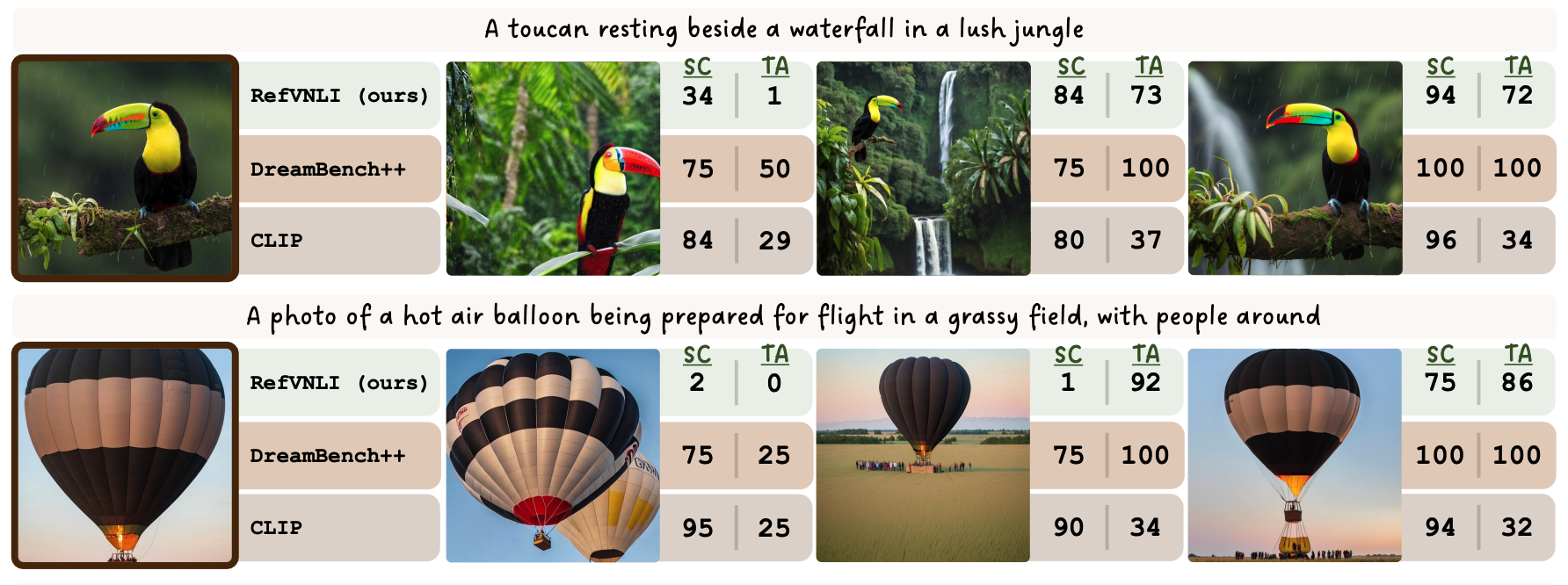 RefVNLI: Towards Scalable Evaluation of Subject-driven Text-to-image Generation